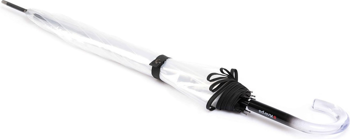 Automatický deštník Knirps C.760 Stick Transparent solid black, fotografie 2