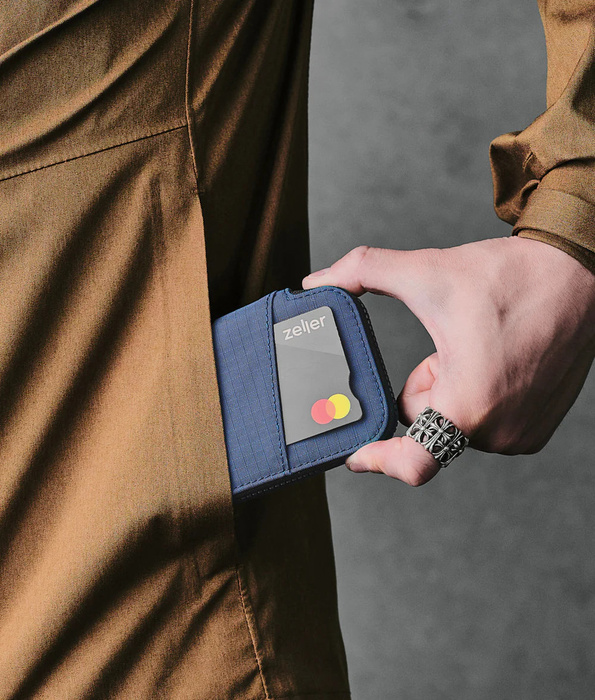 Peněženka Alpaka Zip Card Pouch - Blue, fotografie 11