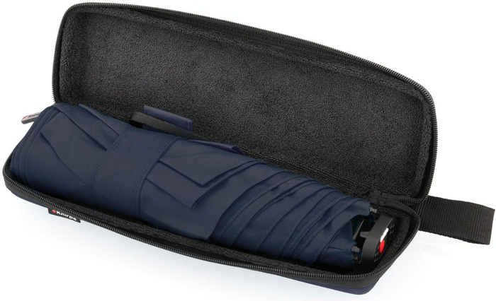 Manuální skládací deštník Knirps X4U Ultralight Slim Manual With Eva Case - Navy, fotografie 2