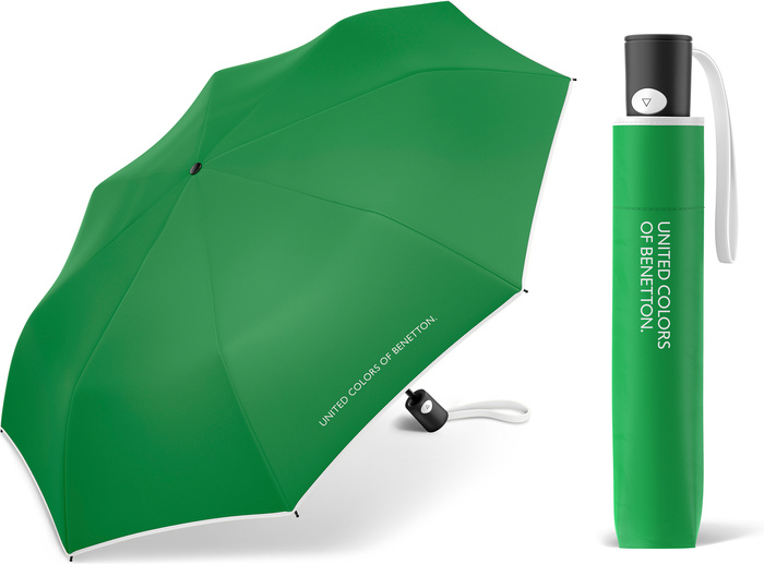 Automatický deštník Benetton Mini AC zelený 56604