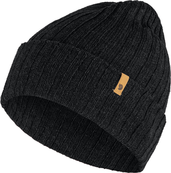 Zimní čepice Fjallraven Byron Hat Thin Black z jehněčí vlny