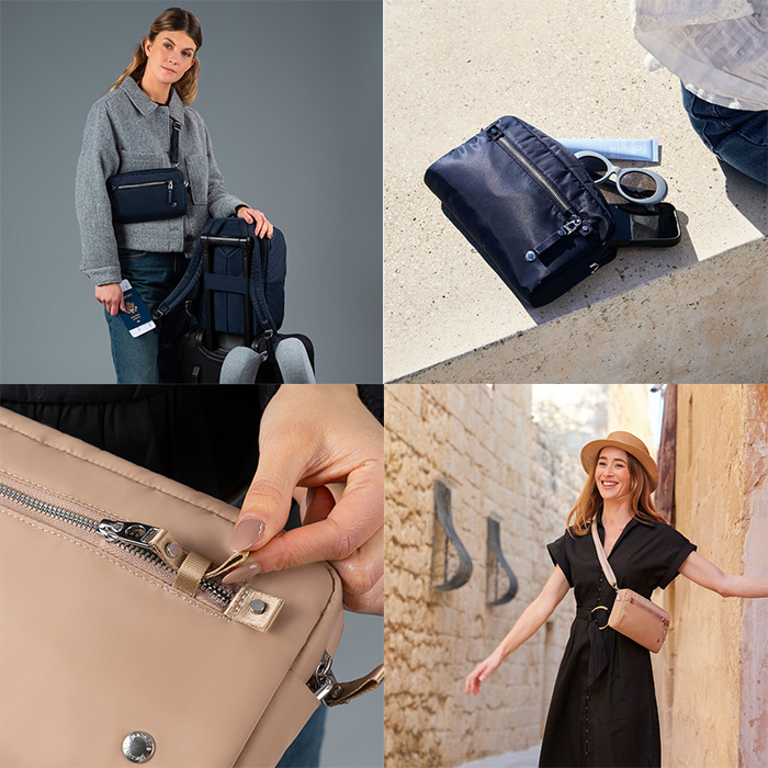 Městská kabelka Pacsafe W 3 in 1 – taupe, fotografie 12