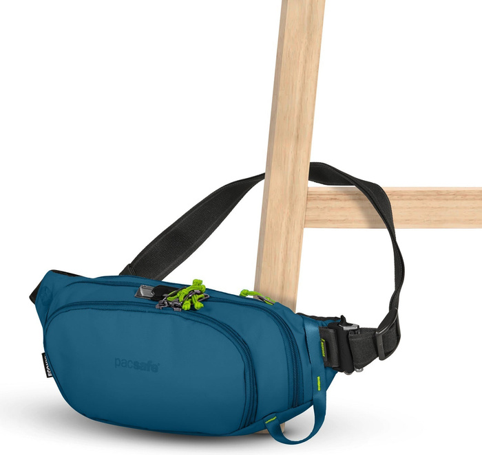 Pánská antikradení ledvinka Pacsafe ECO Modrá, fotografie 5
