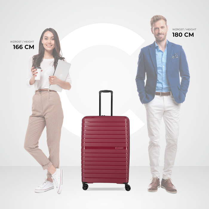 Velký kufr Travelite Trient 76 cm – bordó, fotografie 7