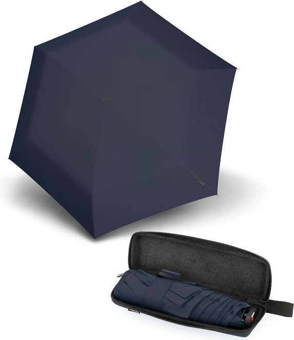 Manuální skládací deštník Knirps X4U Ultralight Slim Manual With Eva Case - Navy