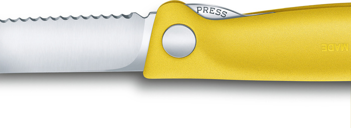 Skládací kuchyňský nůž Swiss Classic Victorinox Žlutý, fotografie 2